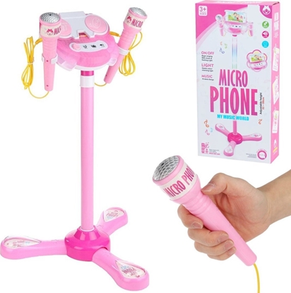 Picture of ZESTAW 2 MIKROFONY NA BATERIE ZE STATYWEM 1SZT