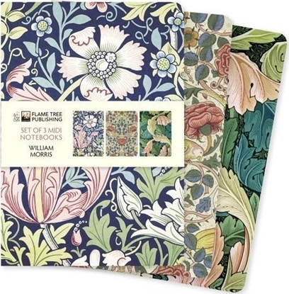Picture of Zestaw 3 notatników MIDI Licie i kwiaty Kew...