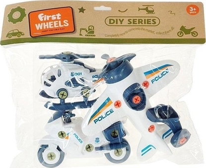Изображение Zestaw 3 pojazdów policyjnych do skrcania