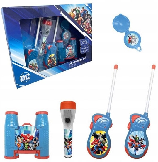 Picture of Zestaw 4w1 Krótkofalówki Latarka Lornetka Kompas Dla Dzieci Batman Superman / 23933 Dc