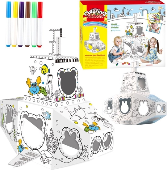 Picture of ZESTAW ARTYSTYCZNY DUA ÓD DO MALOWANIA SKADANIA KOLOROWANIA Z TEKTURY