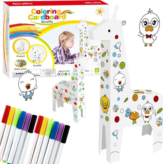 Picture of ZESTAW ARTYSTYCZNY YRAFA KARTONOWA DO MALOWANIA SKADANIA KOLOROWANIA DUY