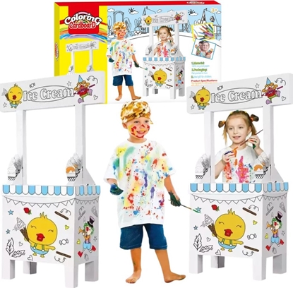 Picture of ZESTAW ARTYSTYCZNY LODZIARNIA DO SKADANIA MALOWANIA KOLOROWANIA Z TEKTURY