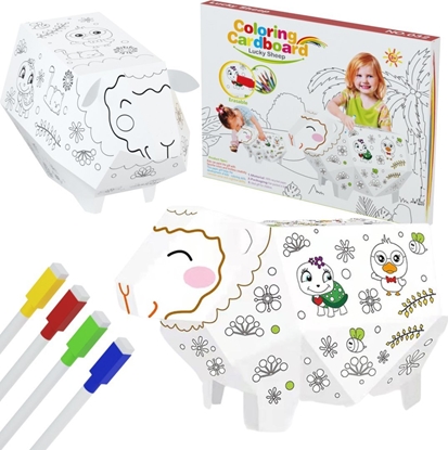 Picture of ZESTAW ARTYSTYCZNY OWIECZKA DO SKADANIA MALOWANIA KOLOROWANIA TEKTUROWA