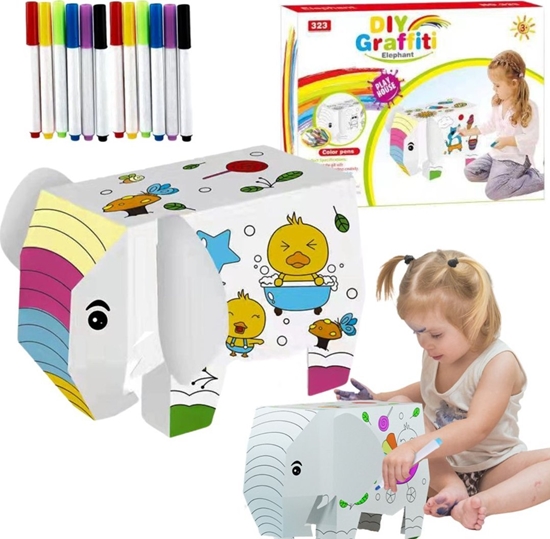 Picture of ZESTAW ARTYSTYCZNY SO KARTONOWY DO MALOWANIA SKADANIA KOLOROWANIA MAZAKI