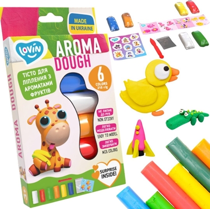 Attēls no Zestaw ciastoliny 6 kolorów AROMA 41178