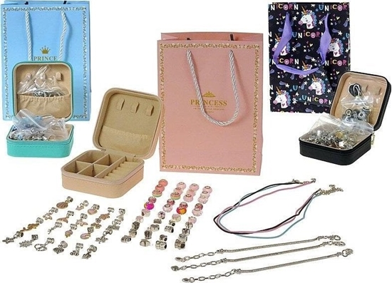 Picture of Zestaw do bransoletek w etui + torebka MIX