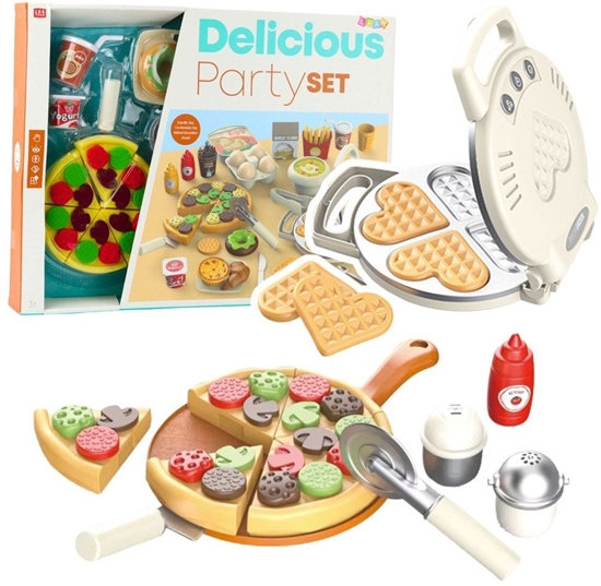 Picture of Zestaw Do Gofrów Pizza Z Dodatkami Akcesoria Kuchenne Dla Dzieci