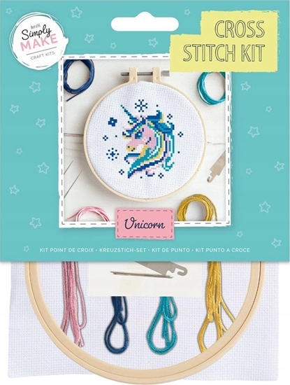 Изображение ZESTAW DO HAFTU KRZYYKOWEGO - JEDNOROEC