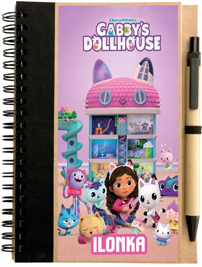 Изображение Zestaw do kolorowania z 12 mini kredkami Koci Domek Gabi. Gabby's Dollhouse GD00068 Kids Euroswan