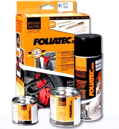 Picture of Zestaw do malowania Foliatec 2160 RACING Zaciski Hamulcowe 3 Czci Czerwony