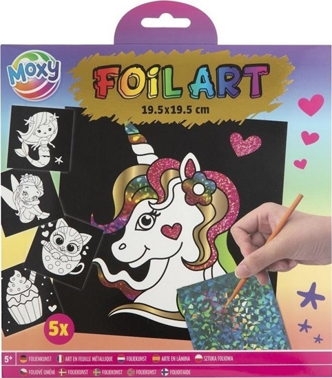 Picture of Zestaw do wyklejania Jednoroec 5 arkuszy