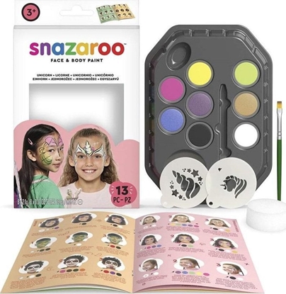 Изображение Zestaw farb do malowania twarzy jednoroce