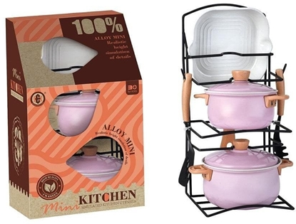 Attēls no Zestaw garnków metalowych na stojaku EDUKAMP