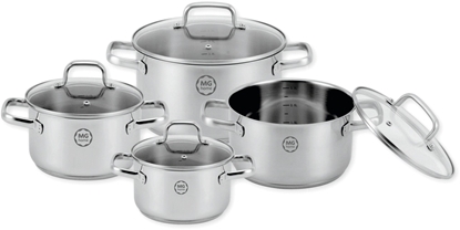 Picture of ZESTAW GARNKÓW STILO INOX 8 ELEMENTÓW