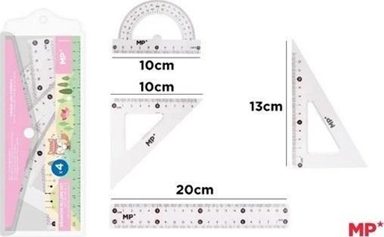 Picture of Zestaw geometryczny 4 czci w etui
