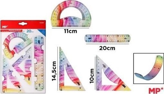 Picture of Zestaw geometryczny wielokolorowy 4el