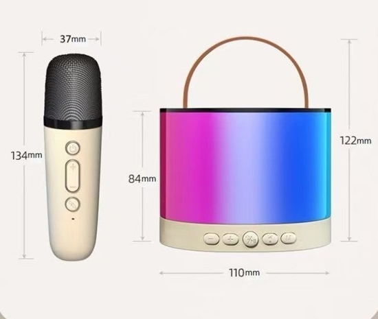 Picture of Zestaw Karaoke Mikrofon + Podwietlany Gonik EDUKAMP