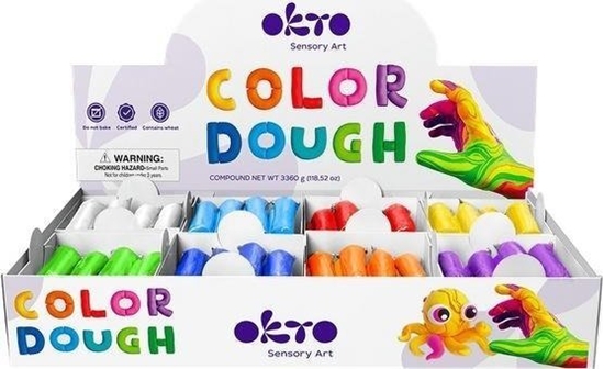 Изображение Zestaw kolorowej ciastoliny 96el 8 kolorów