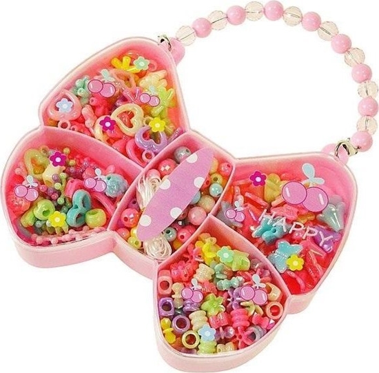 Изображение Zestaw koralików do nawlekania w kuferku