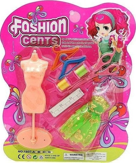 Изображение Zestaw krawiecki dla lalek z sukienk 8el