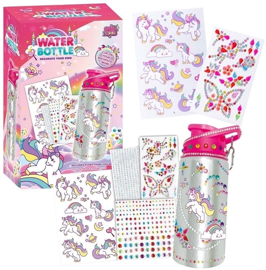 Picture of Zestaw kreatywny butelka na wod jednoroec