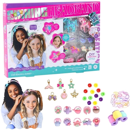 Attēls no Zestaw Kreatywny DIY Do Robienia Opasek Jednoroce Ozdoby Byszczce LEAN Toys