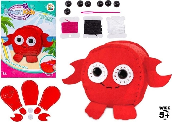 Изображение Zestaw kreatywny do szycia Krab