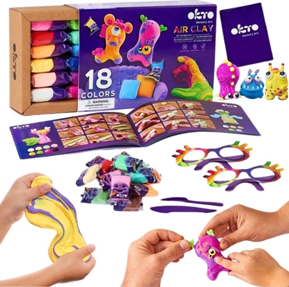 Picture of Zestaw lekkiej ciastoliny 18 kolorów 70151