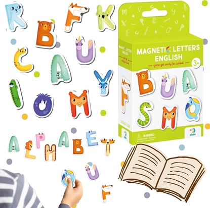Picture of ZESTAW MAGNESÓW "ALFABET" ZWIERZTKA NAUKA POPRZEZ ZABAW DLA NAJMODSZYCH