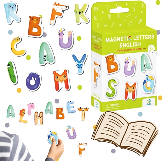 Picture of ZESTAW MAGNESÓW "ALFABET" ZWIERZTKA NAUKA POPRZEZ ZABAW DLA NAJMODSZYCH