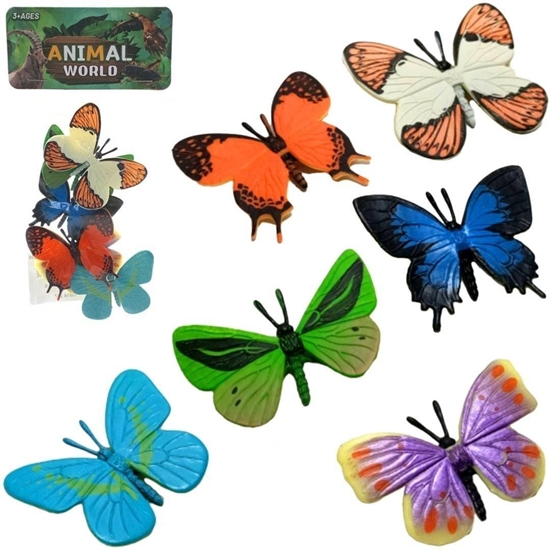 Изображение Zestaw motyle 6szt