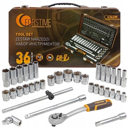 Изображение Zestaw narzdzi 1/2" 36el. (8-32mm) (6-ktnych)