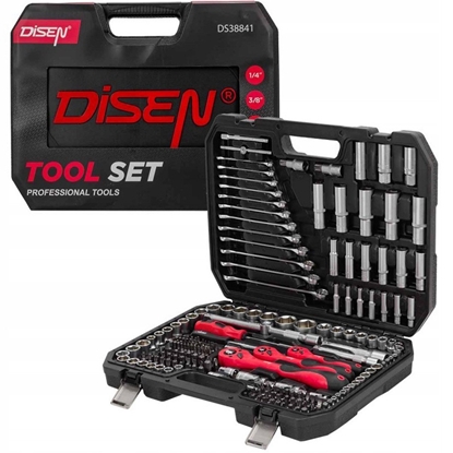 Изображение Zestaw narzdzi 216el. 1/4", 3/8", 1/2" (6-ktnych) (4-32mm)