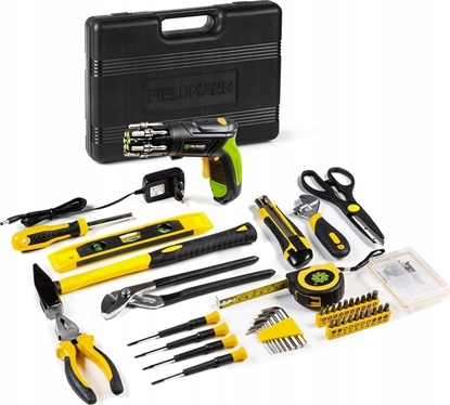 Изображение Zestaw narzdzi Fieldmann Zestaw narzdzi z wkrtark akumulatorow FIELDMANN FDG 5018-108AR 108 szt. + FDS 10102-A