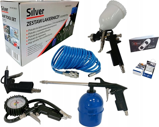 Изображение Zestaw narzdzi Silver SILVER ZESTAW NARZDZI PNEUMATYCZNYCH  5 elem.