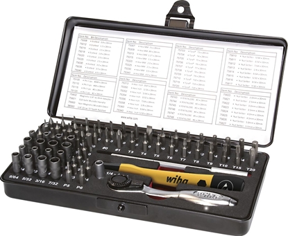 Picture of Zestaw narzdzi Wiha Micro-Bit Set 63 el. (39971)