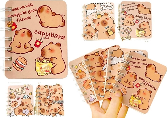 Picture of Zestaw Notesów Notatników W Linie Kapibara 4szt A7