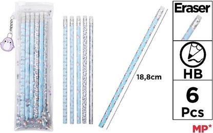 Attēls no Zestaw oówków z gumk w etiu Frosty