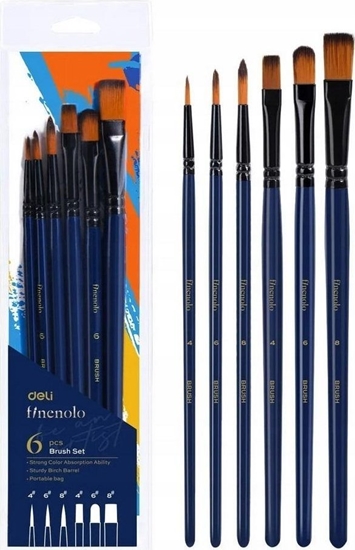 Изображение Zestaw pdzli Finenolo mikki nylon 6szt DELI