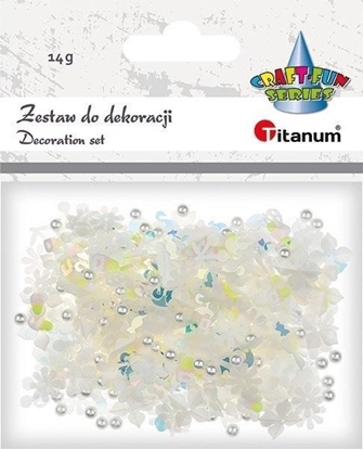 Изображение Zestaw pereki cekiny biae 14g mix