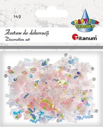 Attēls no Zestaw pereki cekiny róowe14g mix