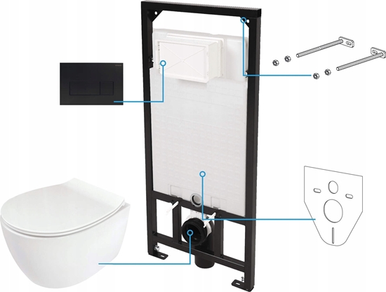 Picture of Zestaw podtynkowy Deante Zestaw WC podtynkowy 6 w 1