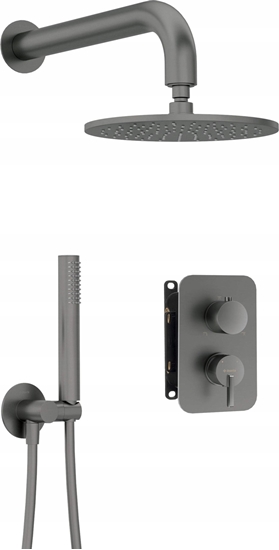 Изображение Zestaw prysznicowy Deante Zestaw prysznicowy podtynkowy z BOXem mieszaczowym - z gowic prysznicow