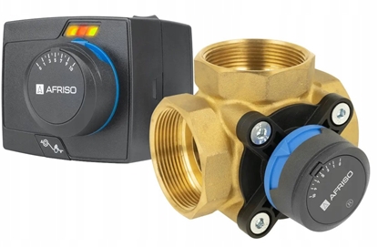 Изображение Zestaw regulacyjny ProClick: 3-drogowy obrotowy zawór mieszajcy ARV 387 Vario ProClick, DN50, Rp2, Kvs 17 - 50 + siownik elektryczny ARM 343 ProClickA