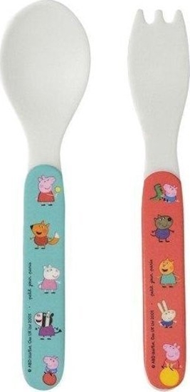 Picture of Zestaw sztuców dla dziecka 2el winka Peppa