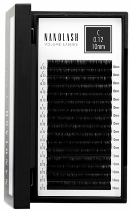 Attēls no Zestaw sztuczne rzsy Nanolash VOLUME LASHES Doczepy 10 mm