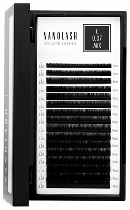 Attēls no Zestaw sztuczne rzsy Nanolash VOLUME LASHES Doczepy 6-13 mm