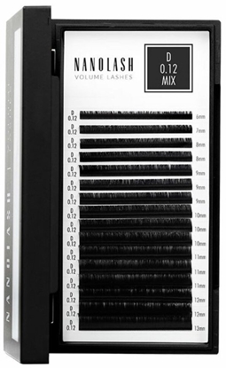 Attēls no Zestaw sztuczne rzsy Nanolash VOLUME LASHES Doczepy 6-13 mm
