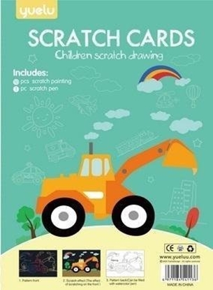 Picture of Zestaw zdrapek kolorowanek 2w1 Transport